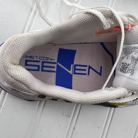 Nike Metcon 7 Training Shoes Womens Size 5 White/Black - Picture 4 of 8